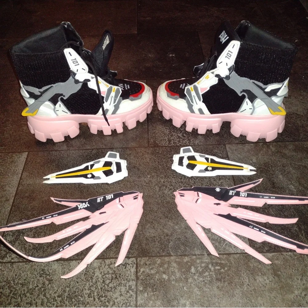 SOLD* on the bay‼️Anthony Wang Soursop 04 Destiny Pink Platform Sneakers - Picture 4 of 11